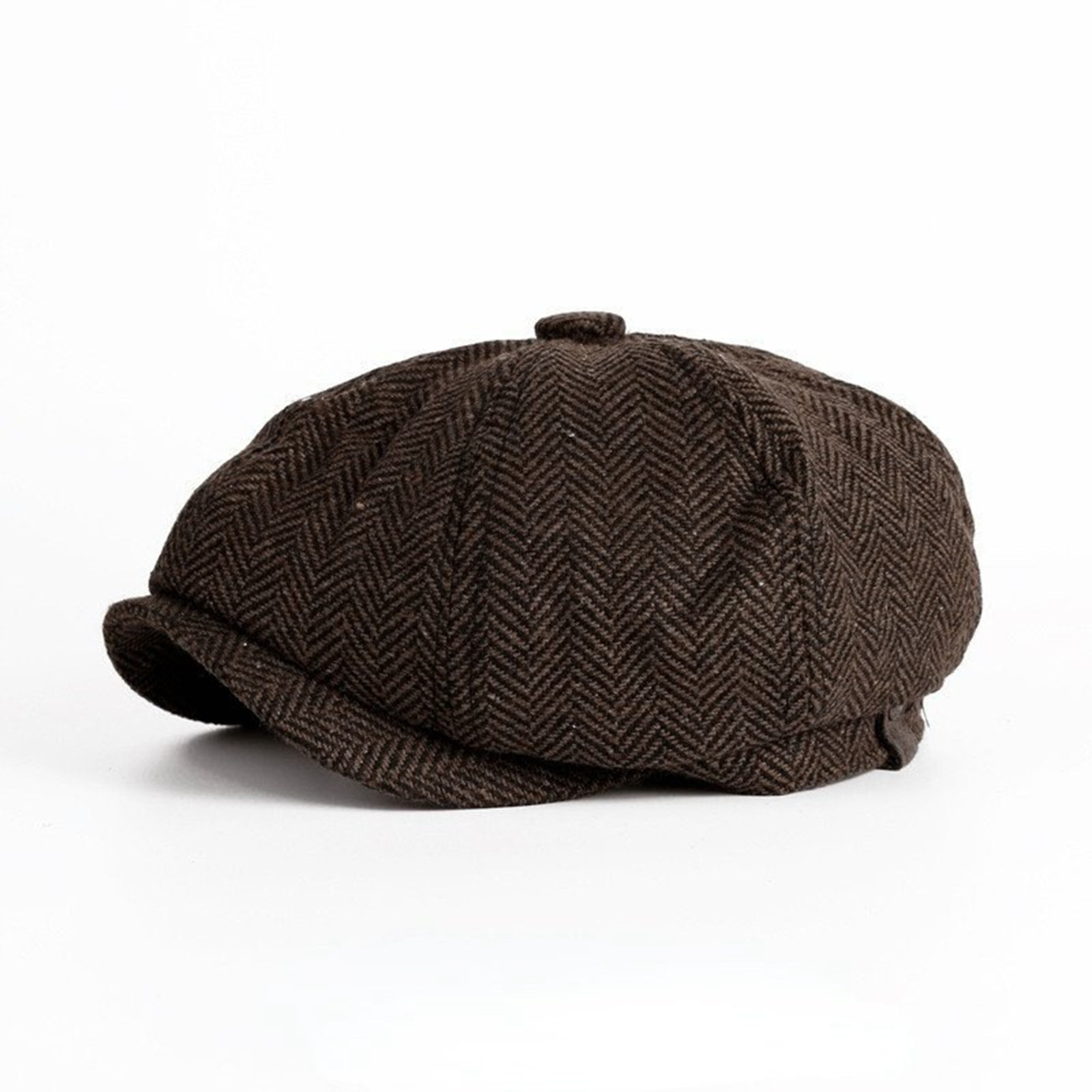 thumbnail image 2 of Boina unisex de color liso estilo retro británico - Gorro informal de spandex para todas las estaciones, tallas S-XL, 2 of 4
